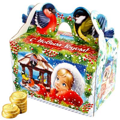 Недорогой детский новогодний подарок 1000 грамм