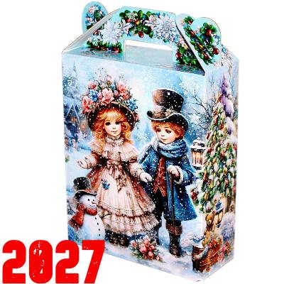 Подарок с конфетами детям на Новый Год 2027
